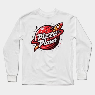 Pizza Planet Tribute - Fan Movie Theater Pizza Planet Movie Tribute - Pizza Planet best Tribute and Designs Piza Pitza Pitsa Planet Tribute - Pizza Lover Pizza Slice - Pizza and Chill Long Sleeve T-Shirt